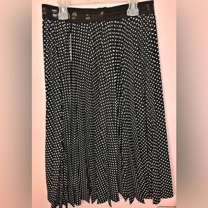 Micro Dot Pleated Skirt- Coach